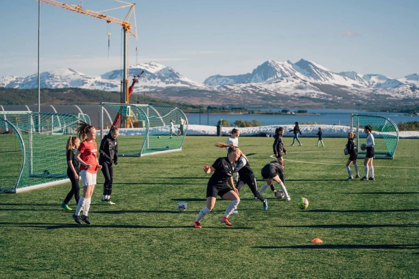 Fotballtrening på Kvaløya